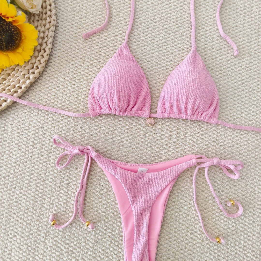 Damen Triangel-Bikini-Set mit raffinierten Schnürdetails Drune