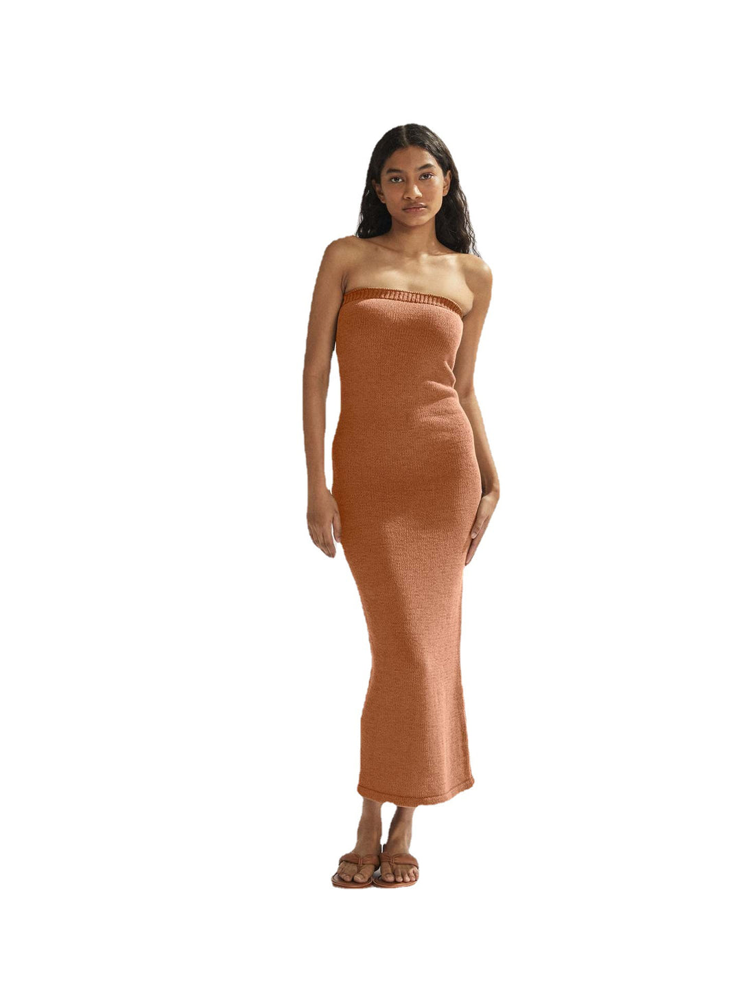 Damen luftiges Maxikleid im minimalistischen Design Drune