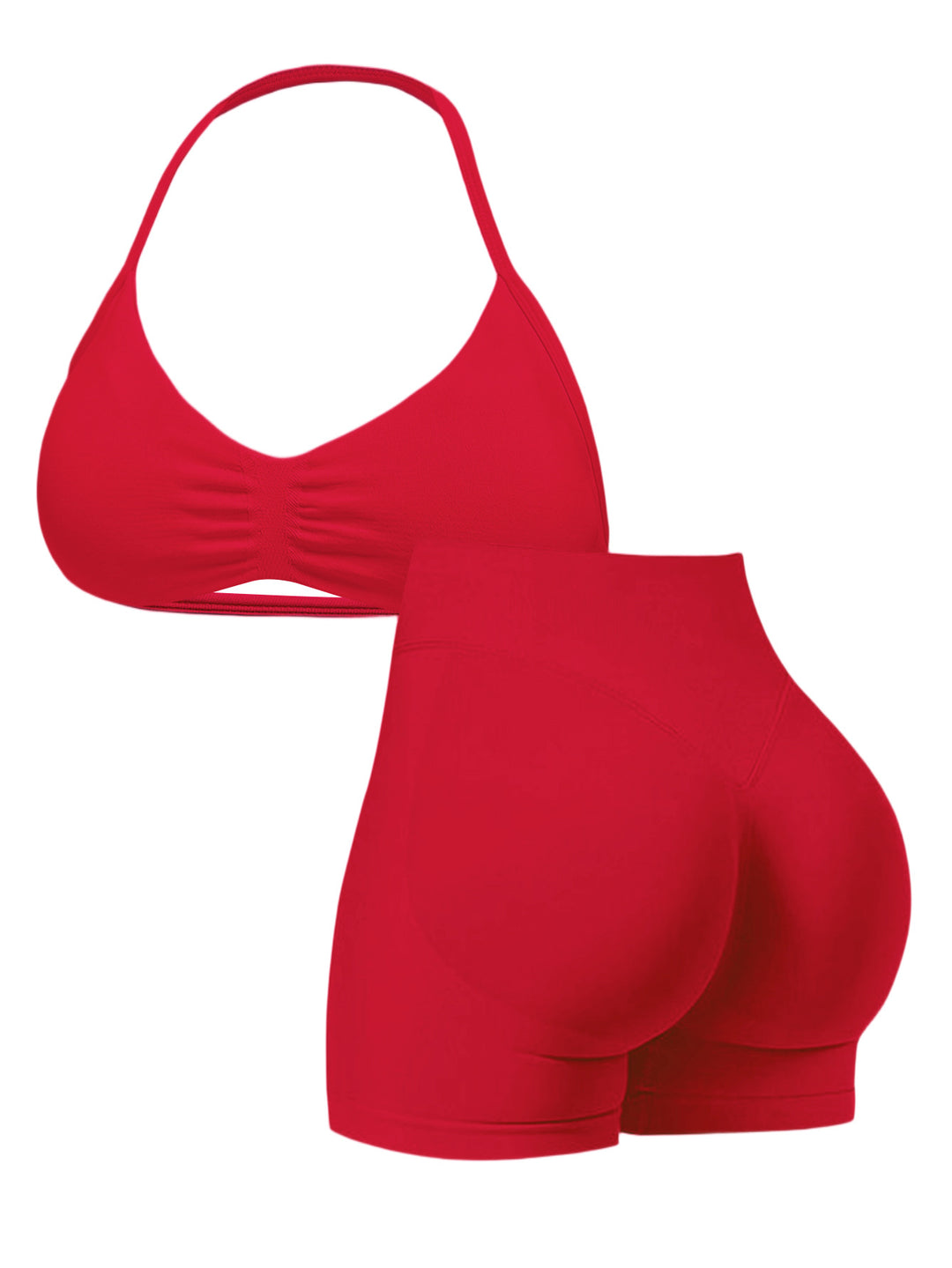 Damen Sportlicher Bikini mit gepolstertem Oberteil und hoher Taille Drune