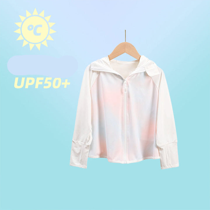 Jungen atmungsaktive Kapuzenjacke mit UV-Schutz Drune