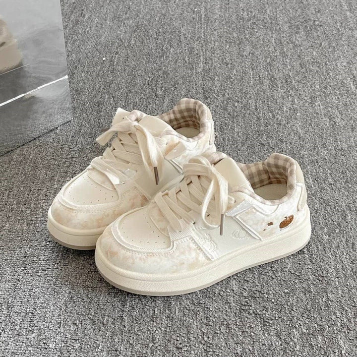 Damen Modische Sneakers mit verspieltem Tierdesign und komfortabler Sohle Drune
