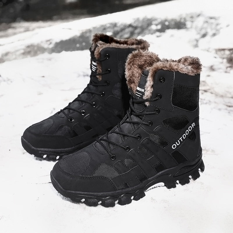 Damen Stiefel für Abenteuer im Freien mit warmem Innenfutter und rutschfester Sohle Drune