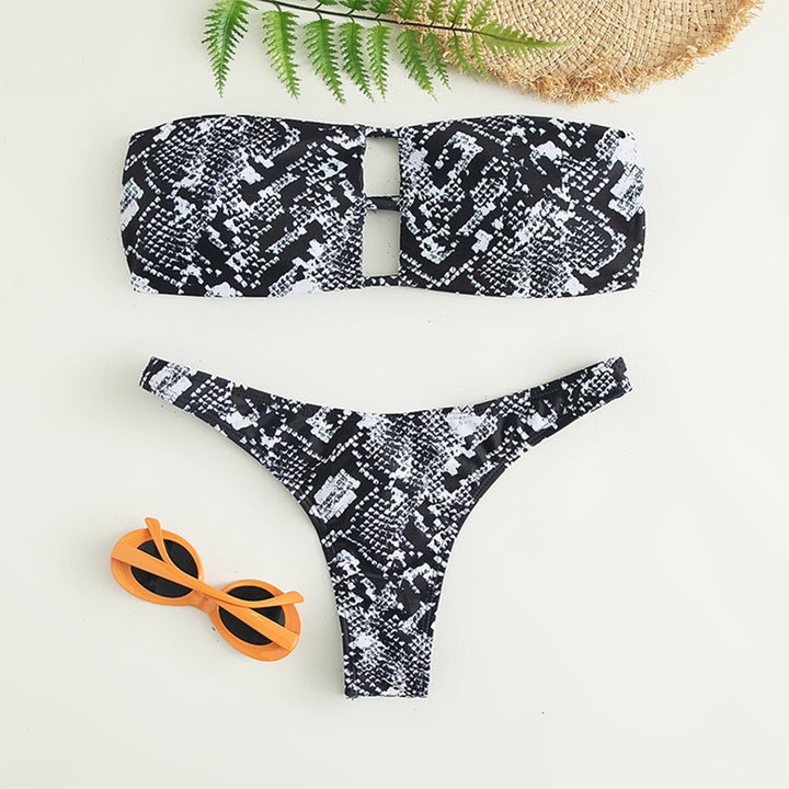 Damen Bandeau-Bikini mit innovativem Cut-Out Drune