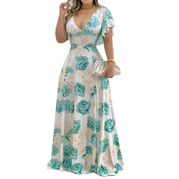 Damen Maxikleid mit floralem Design Drune