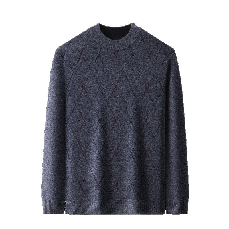 Herren Pullover mit elegantem Rautenmuster aus feiner Wolle Drune