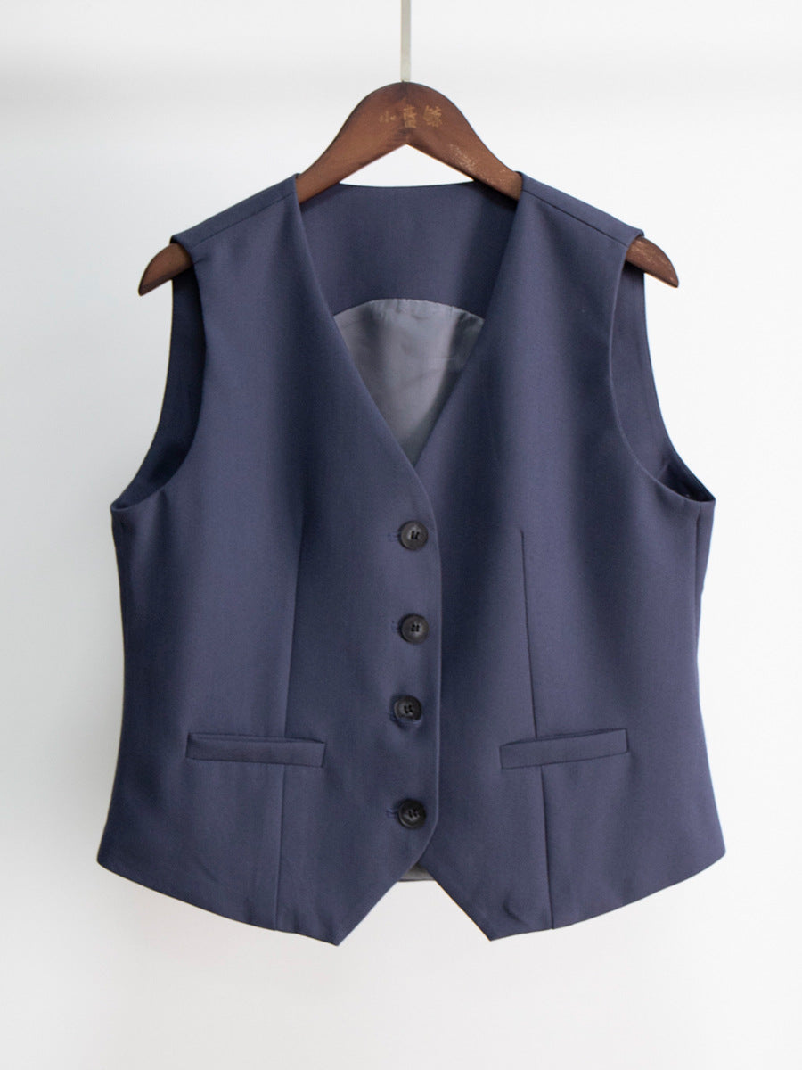 Damen Eleganter Businessblazer mit modischem Schnitt und praktischen Taschen Drune