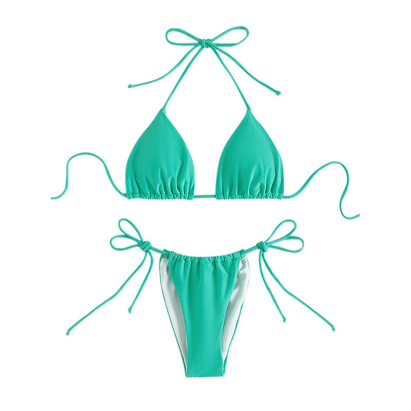 Damen Triangel-Bikini mit verstellbaren Bindebändern Drune