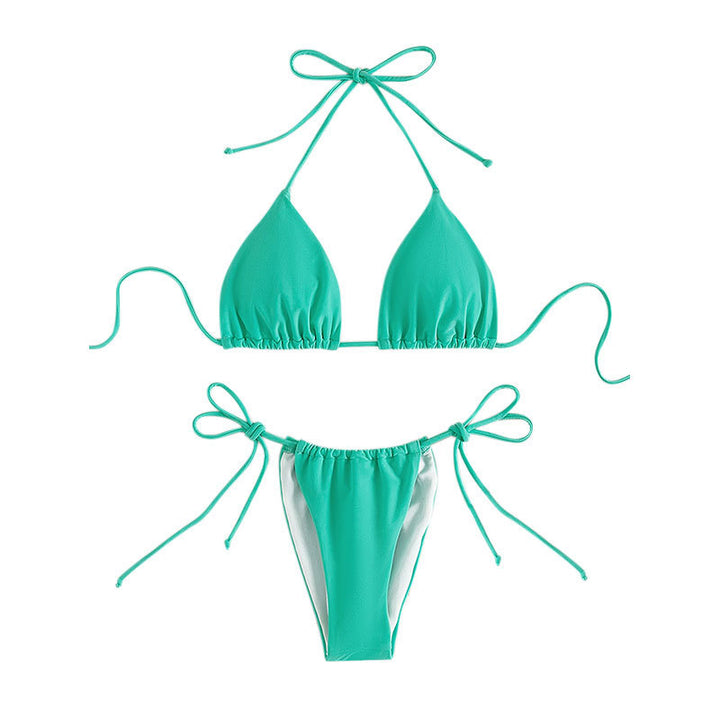 Damen Triangel-Bikini mit verstellbaren Bindebändern Drune