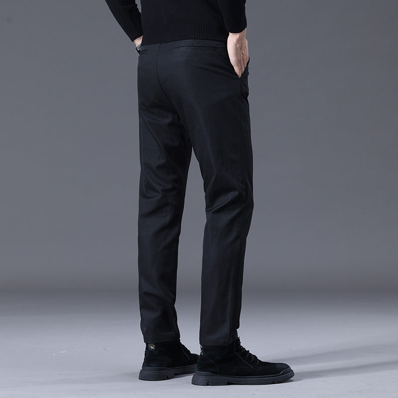 Herren entspannte Slim-Fit Hose mit praktischen Eingrifftaschen Drune