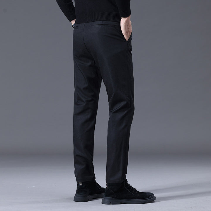 Herren entspannte Slim-Fit Hose mit praktischen Eingrifftaschen Drune
