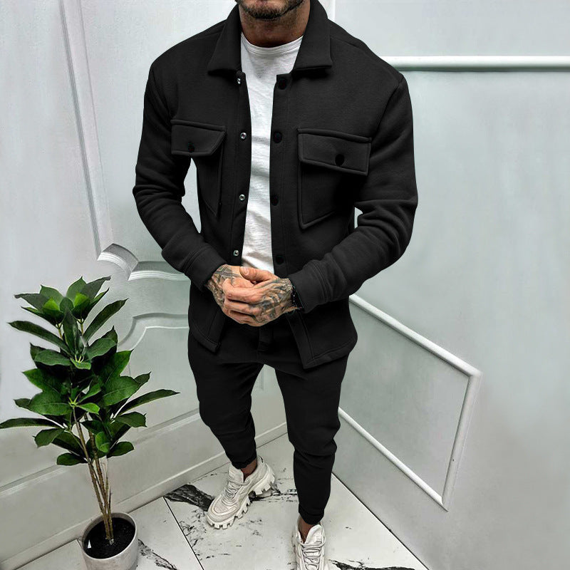 Herren Sportliches Freizeit-Set im lässigen Casual-Look mit funktionalen Taschen Drune