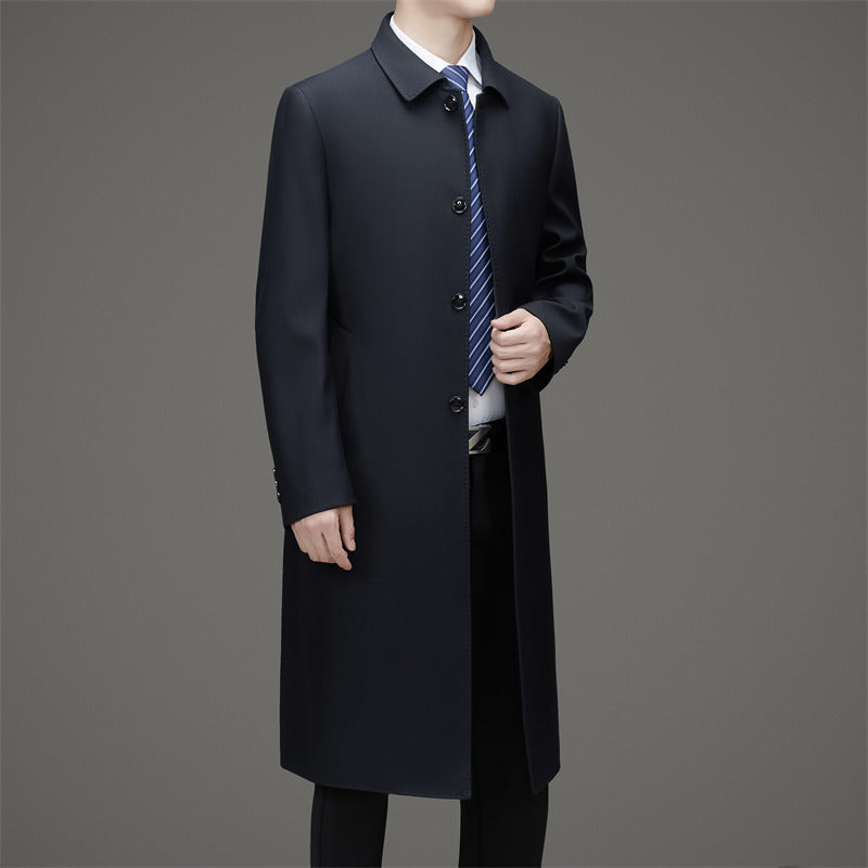 Herren eleganter Trenchcoat aus hochwertigem Material Drune