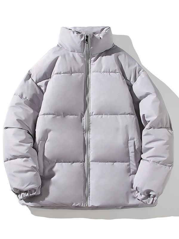 Herren isolierte Steppjacke mit hohem Kragen und elastischen Bündchen Drune