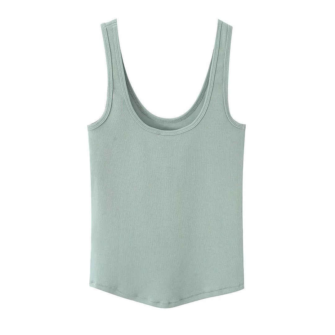 Damen Sportliches Basic Top Drune