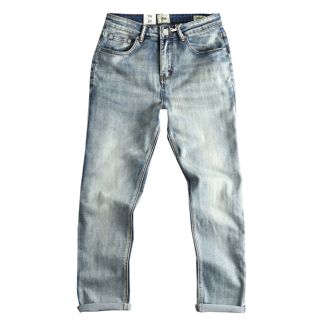 Damen Slim-Fit Jeans mit lässigen Fransen Drune