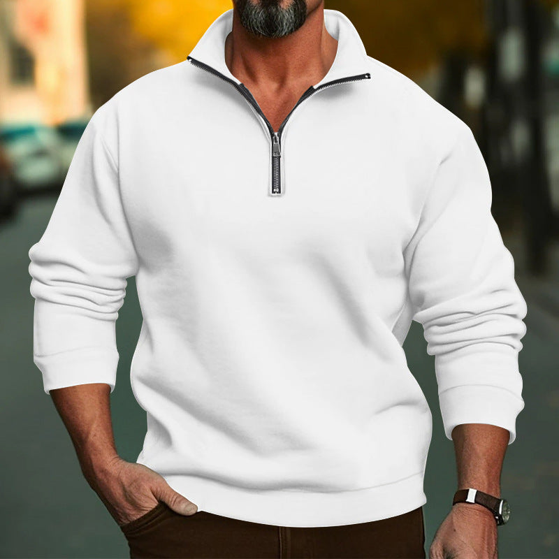Herren Fleece Hoodie mit Reißverschluss und bequemen Bündchen Drune