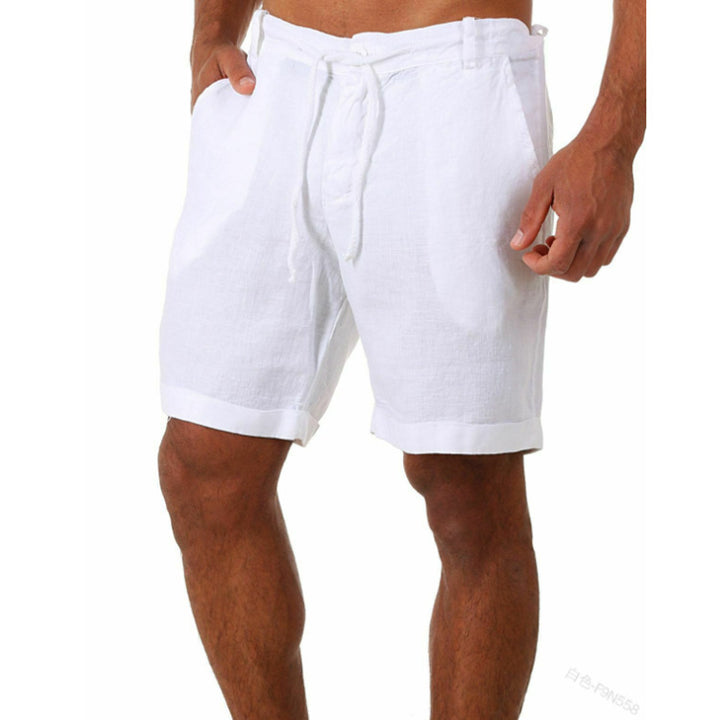 Herren Freizeitliche Leinen-Shorts mit modernem Schnitt Drune