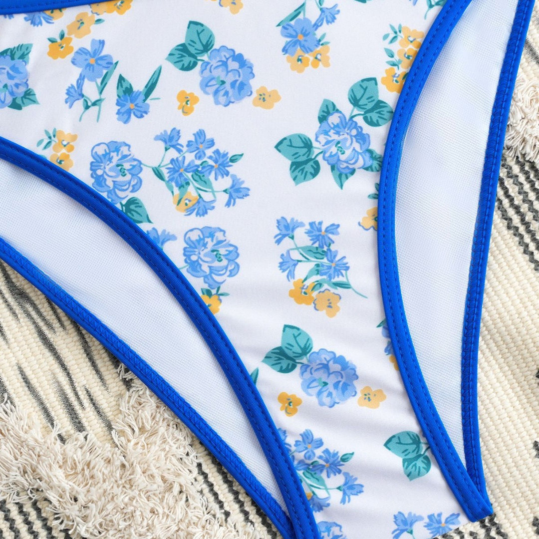 Damen Bikiniset mit verspieltem Blumendesign und komfortablem Schnitt Drune