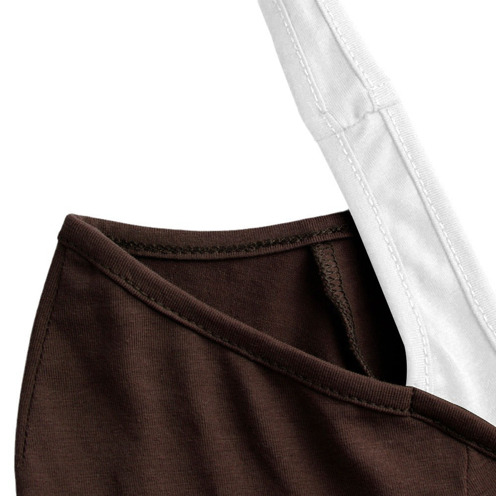 Damen Longsleeve Shirt mit doppeltem Design und Raffung Drune
