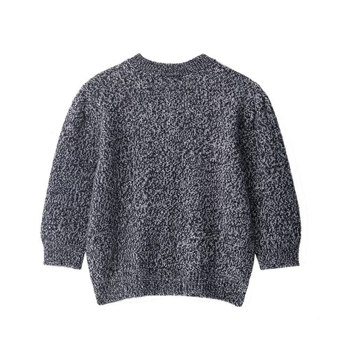 Damen modische Strickjacke mit überschnittenen Schultern und Knopfleiste Drune