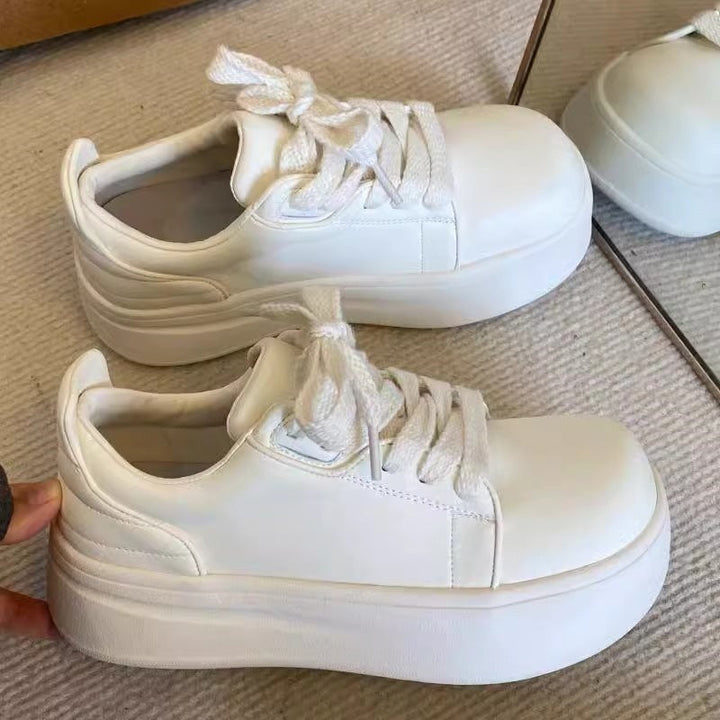 Damen Komfortable Plateau-Sneaker mit atmungsaktivem Obermaterial Drune