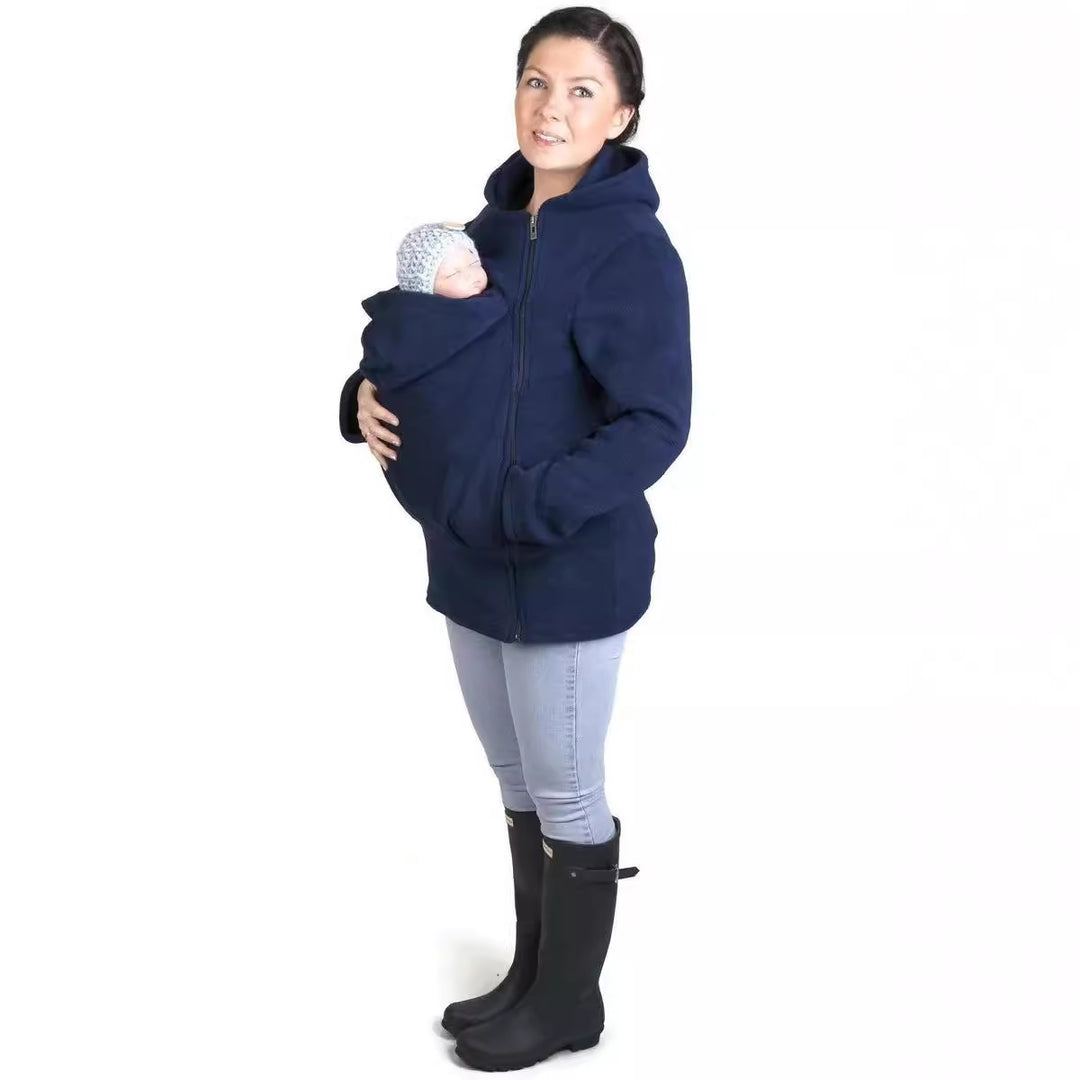 Damen Tragejacke aus kuscheligem Fleece mit verlängertem Schnitt Drune
