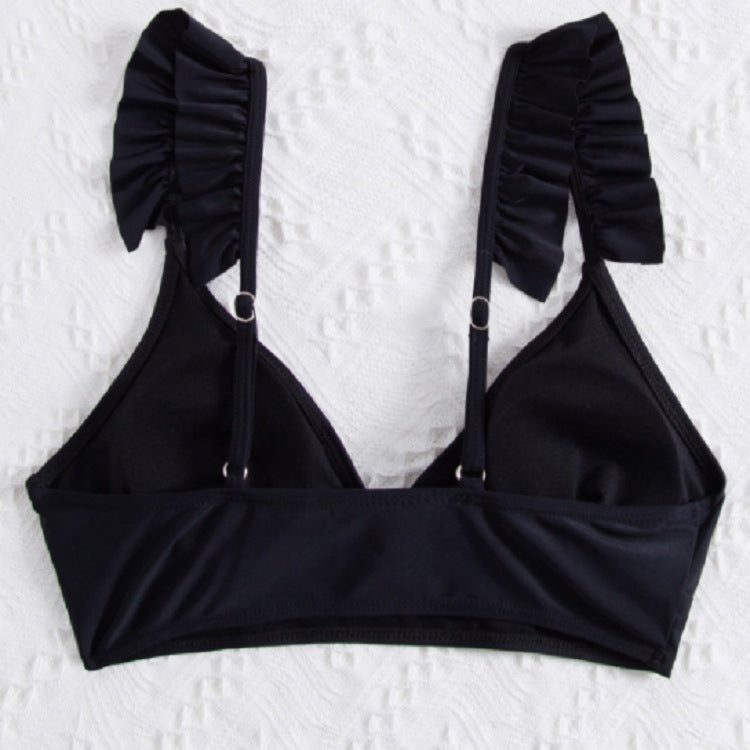 Damen Triangel-Bikinioberteil mit voluminösen Rüschendetails Drune
