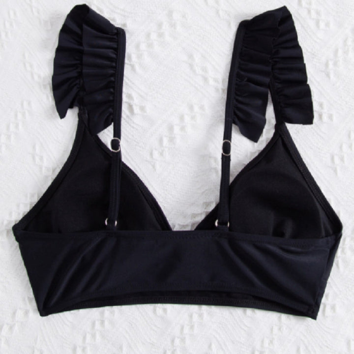 Damen Triangel-Bikinioberteil mit voluminösen Rüschendetails Drune