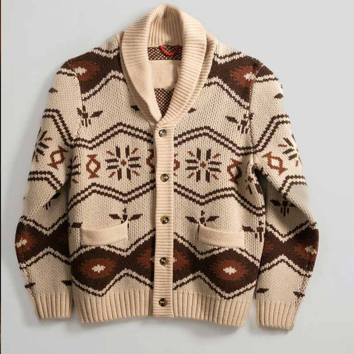 Damen Strickjacke mit aufwendigem Muster Drune