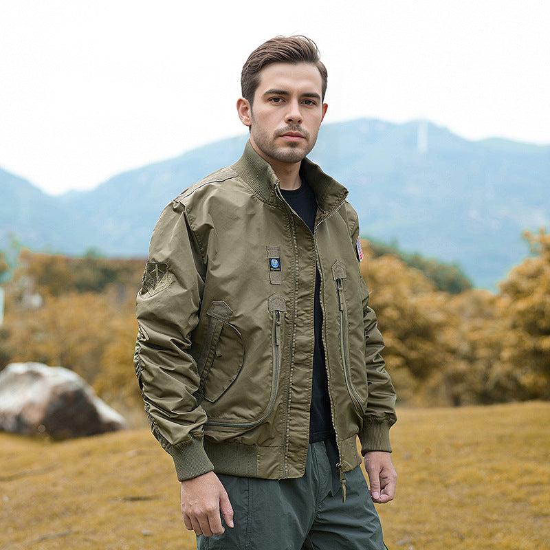 Herren technische Bomberjacke mit funktionalen Taschen Drune