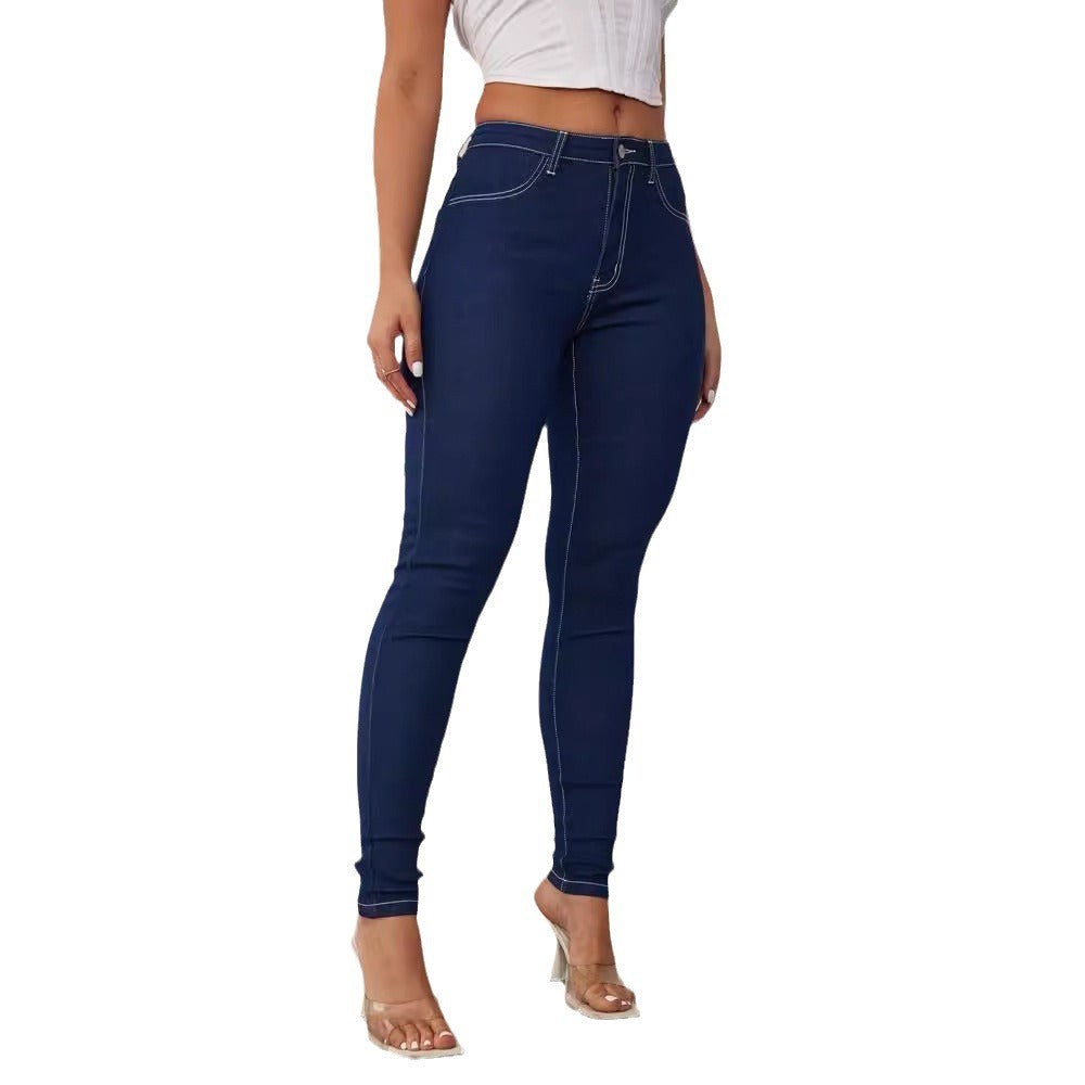 Damen High-Waist Skinny Jeans Drune