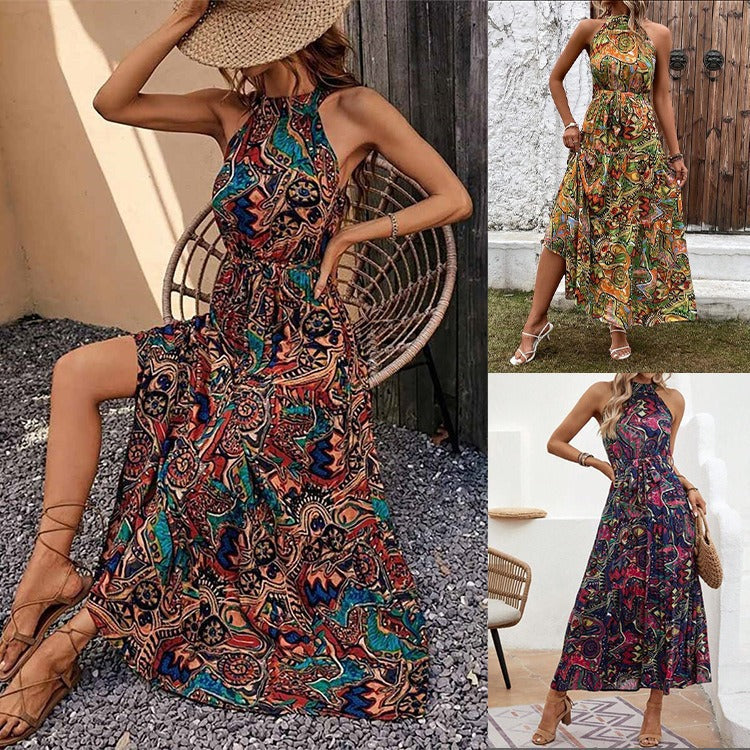 Drune | Vintage Bohemian Halterkleid