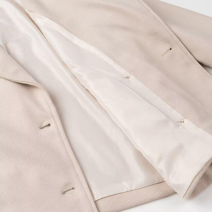 Damen elegante Wolljacke mit doppelter Knopfleiste und modernen Details Drune