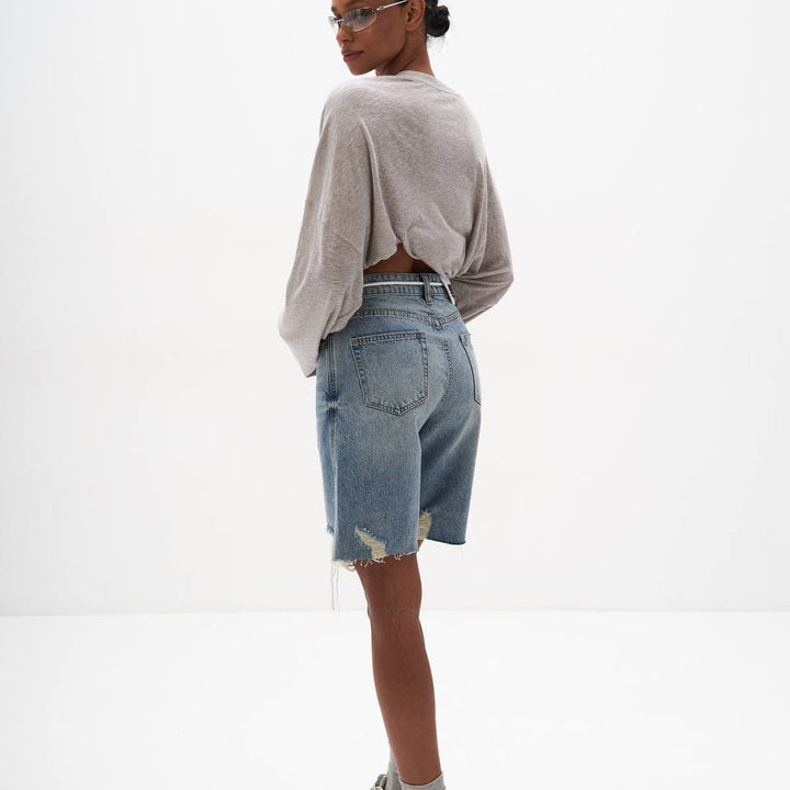 Damen Oversized Sweatshirt mit kreativem Frontprint und lässigem Schnitt Drune