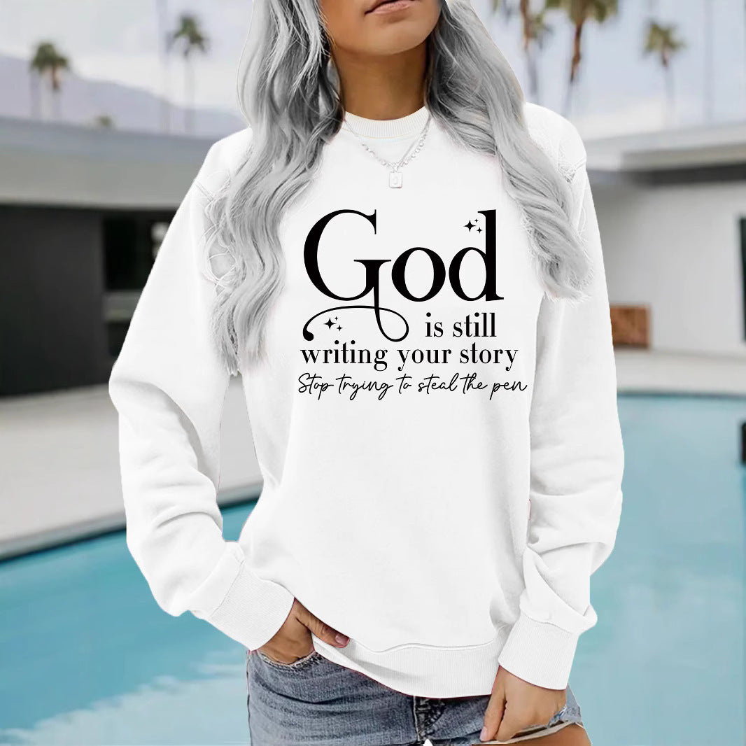 Damen Sweatshirt mit inspirierendem Schriftzug Drune
