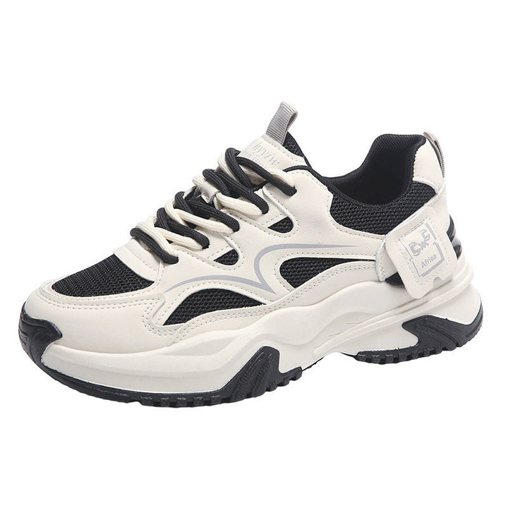 Damen Chunky Sneakers mit modischem Design und atmungsaktiver Obermaterialstruktur Drune