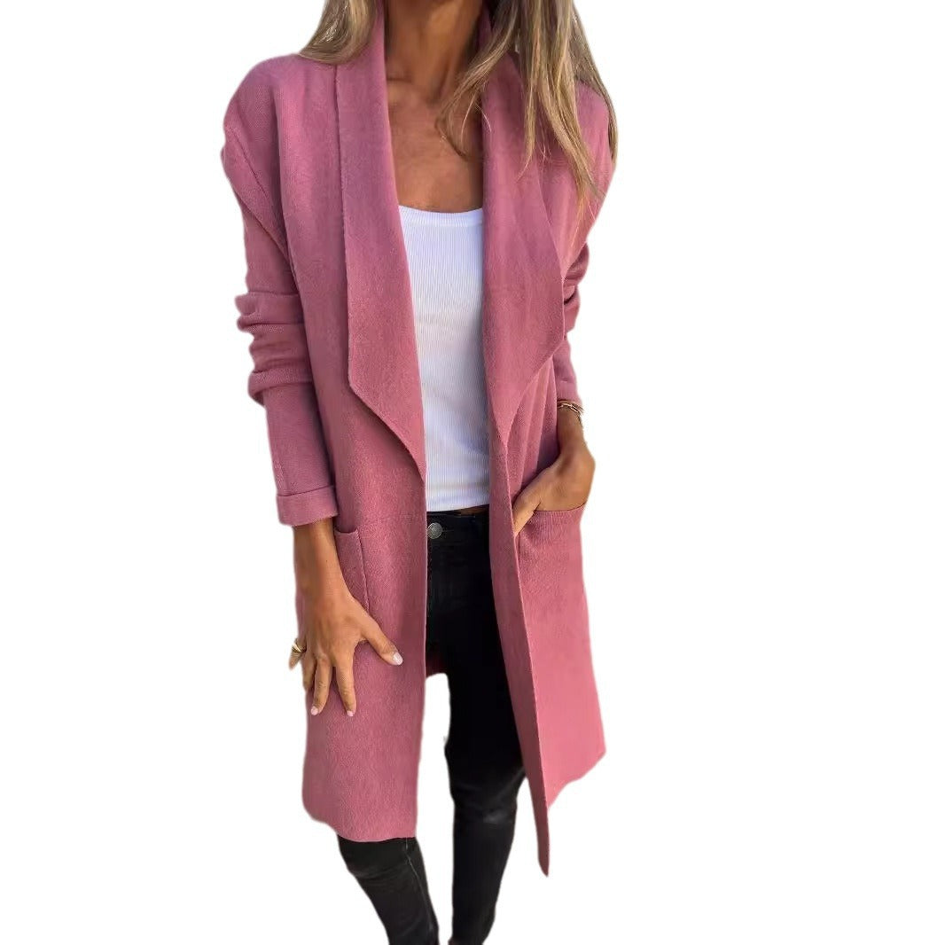 Damen Oversized Wickeljacke mit strukturiertem Design und eleganten Details Drune