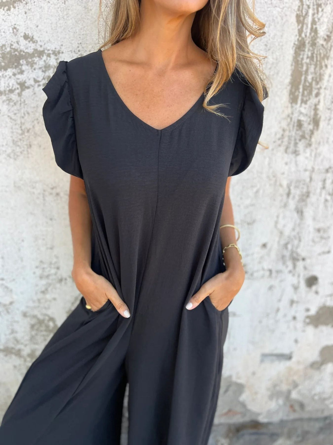 Damen Leichtes Maxikleid im modischen Leopardenlook mit Seitentaschen Drune