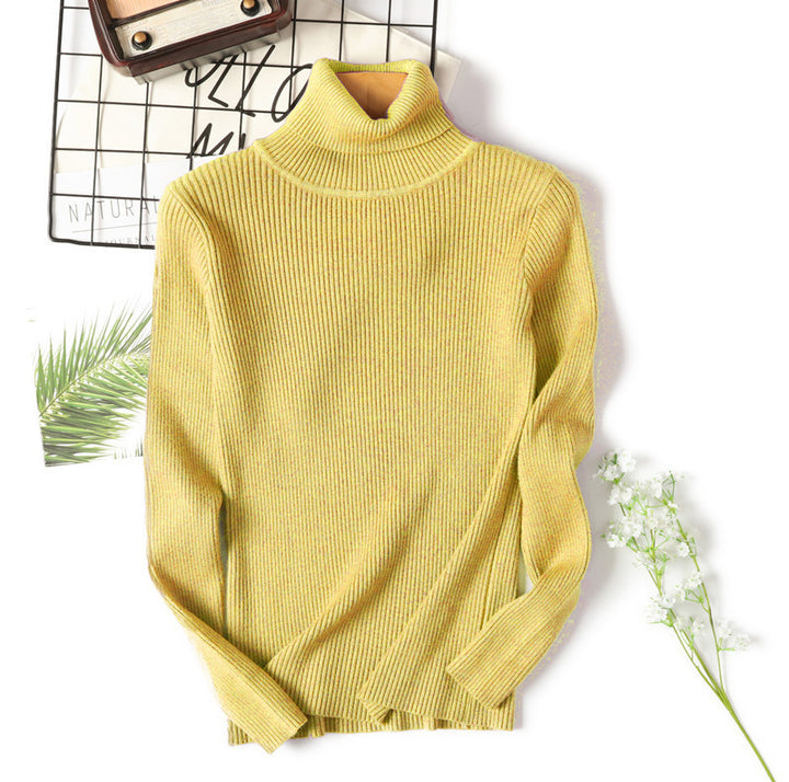 Damen Rollkragenpullover im feinen Rippenstrick Drune