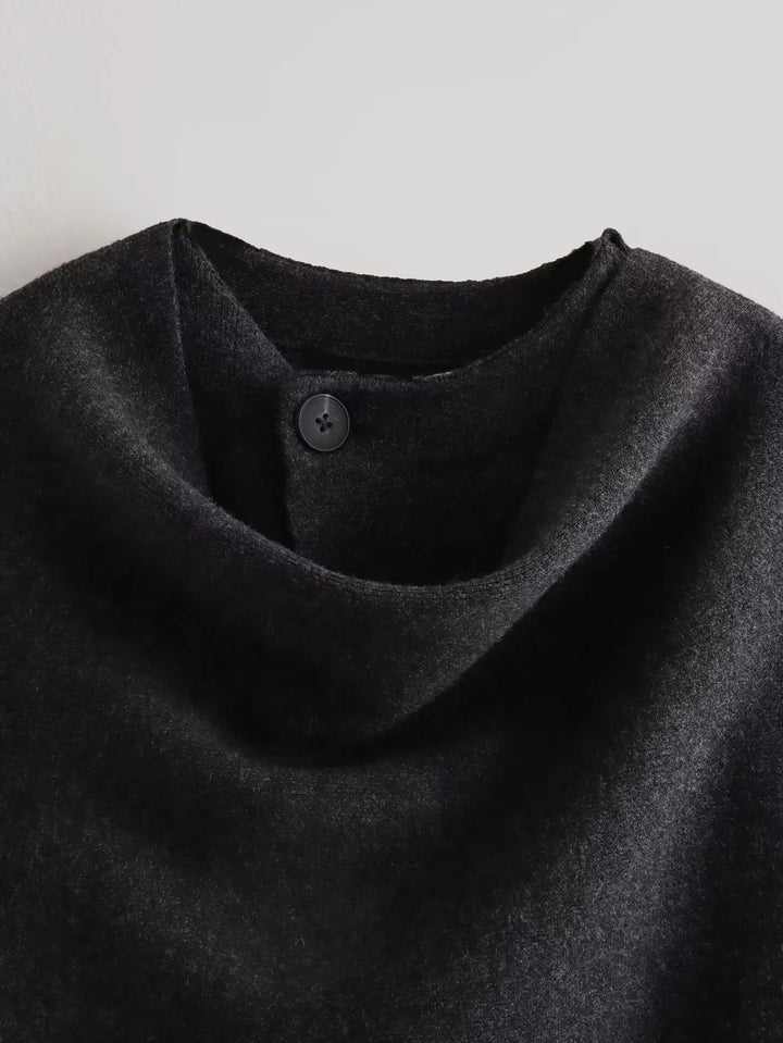 Drune | Boulevard Asymmetrischer Schal Verkürzte Gestrickte Jacke