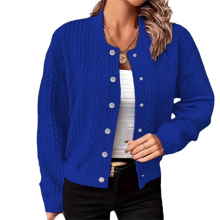 Damen Strickjacke mit strukturierter Oberfläche und Knopfverschluss Drune