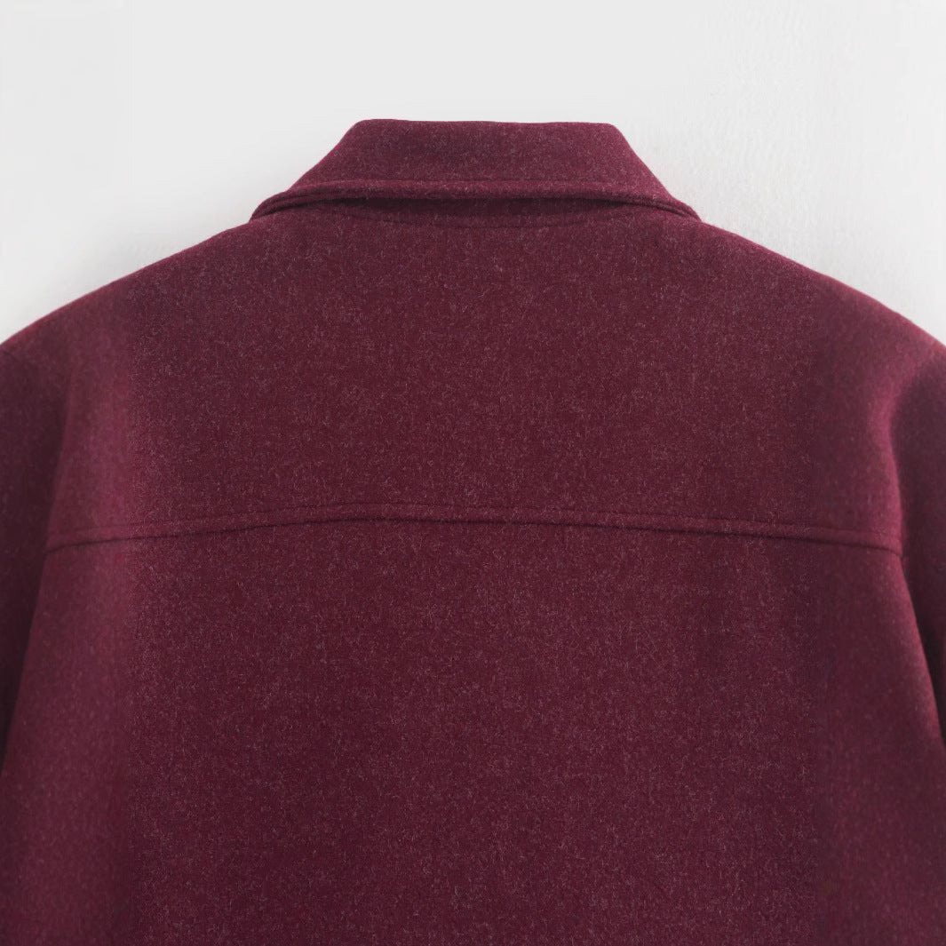 Damen cropped Utility-Jacke mit großen Taschen und modernem Schnitt Drune