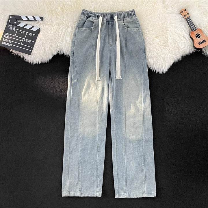 Damen lässige Freizeithose mit elastischem Bund und praktischen Taschen Drune