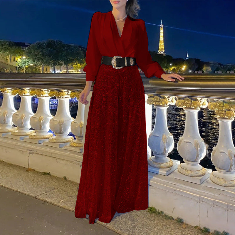 Damen Glamouröser Abendkleid Drune