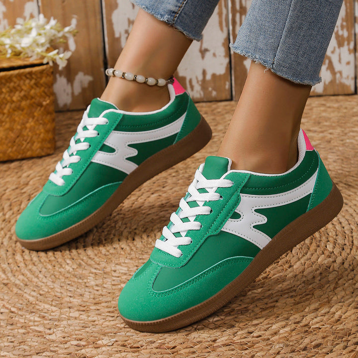 Damen Sportliche Sneaker mit atmungsaktivem Obermaterial und rutschfester Sohle Drune
