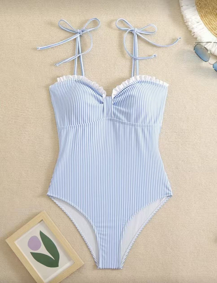 Damen Einteiliges Badeoutfit mit eleganten Raffungen Drune