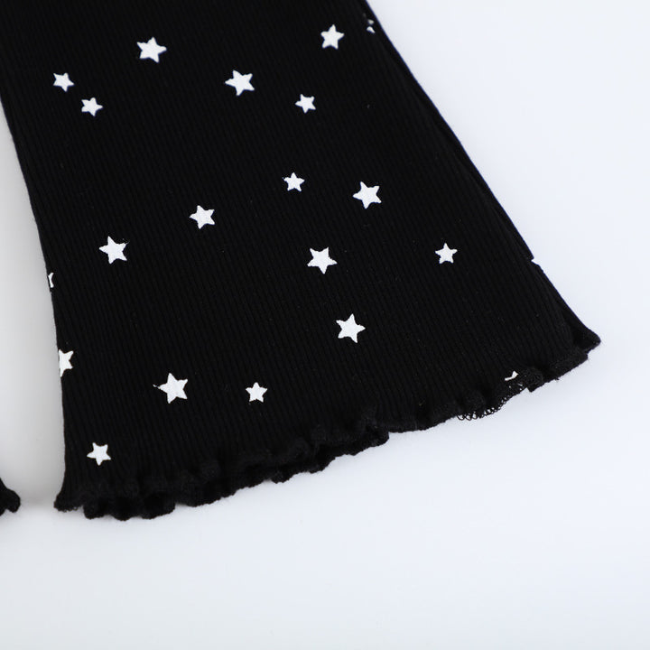 Mädchen Flared Leggings mit funkelndem Sternenmotiv Drune