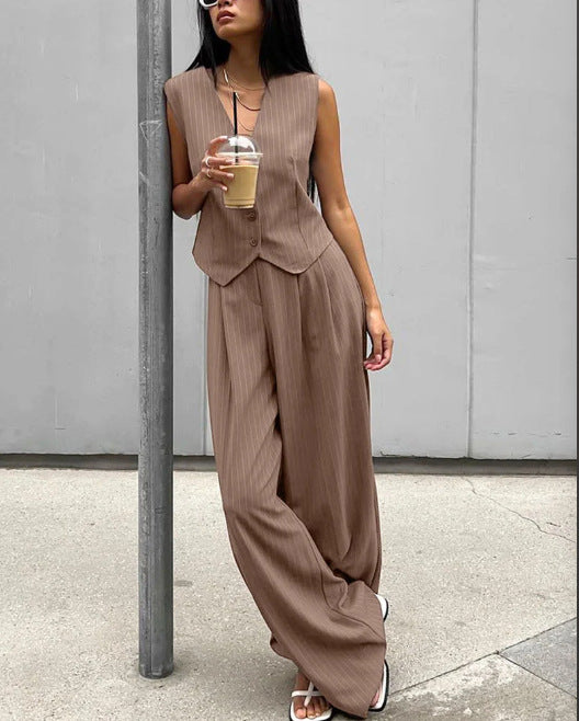 Damen lässiger Jumpsuit mit elegantem Blazer Drune