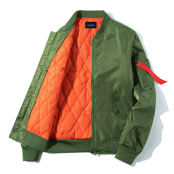 Herren  Heritage gesteppte Utility Bomberjacke mit Reißverschluss am Ärmel Drune