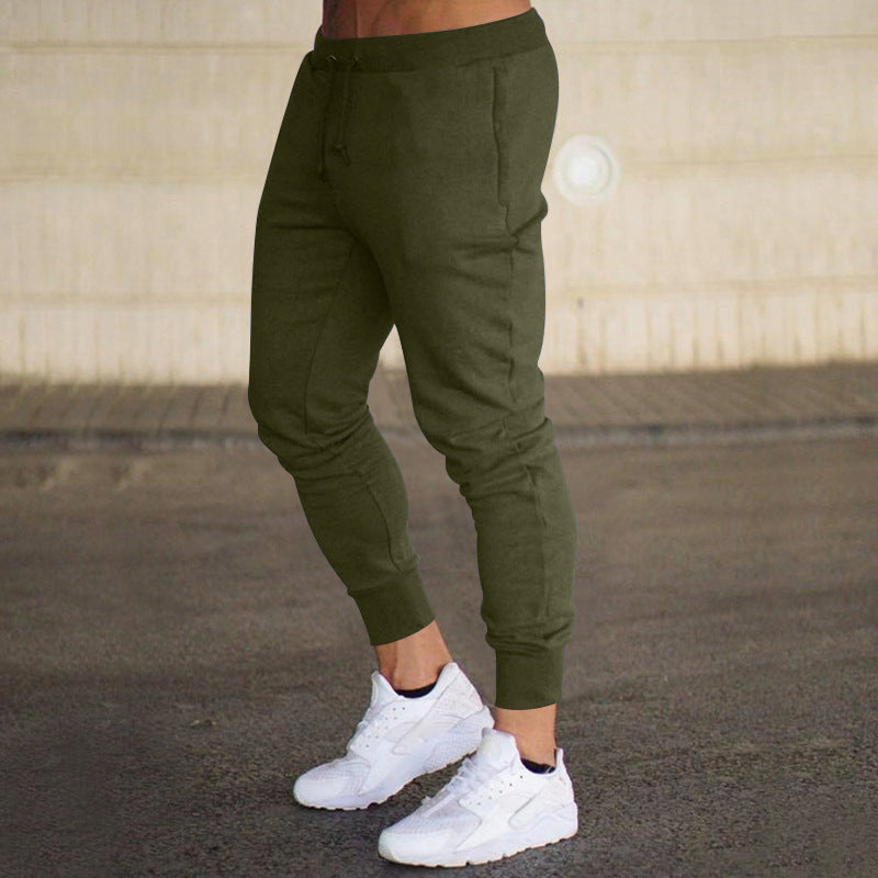 Herren nan eng zulaufende Jogginghose Baumwollmischung mit Bündchen und Kordelzug Drune